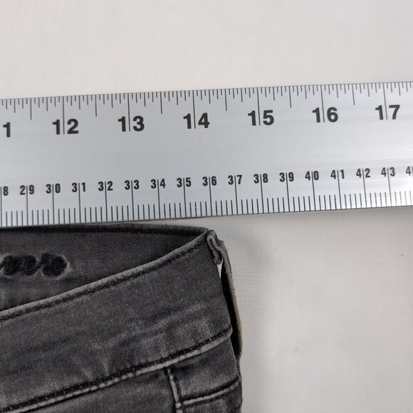 7 For All Mankind Women's Gray Gwenevere Jeggings High Waist Ankle Crop, Size 27 - Picture 5 of 6